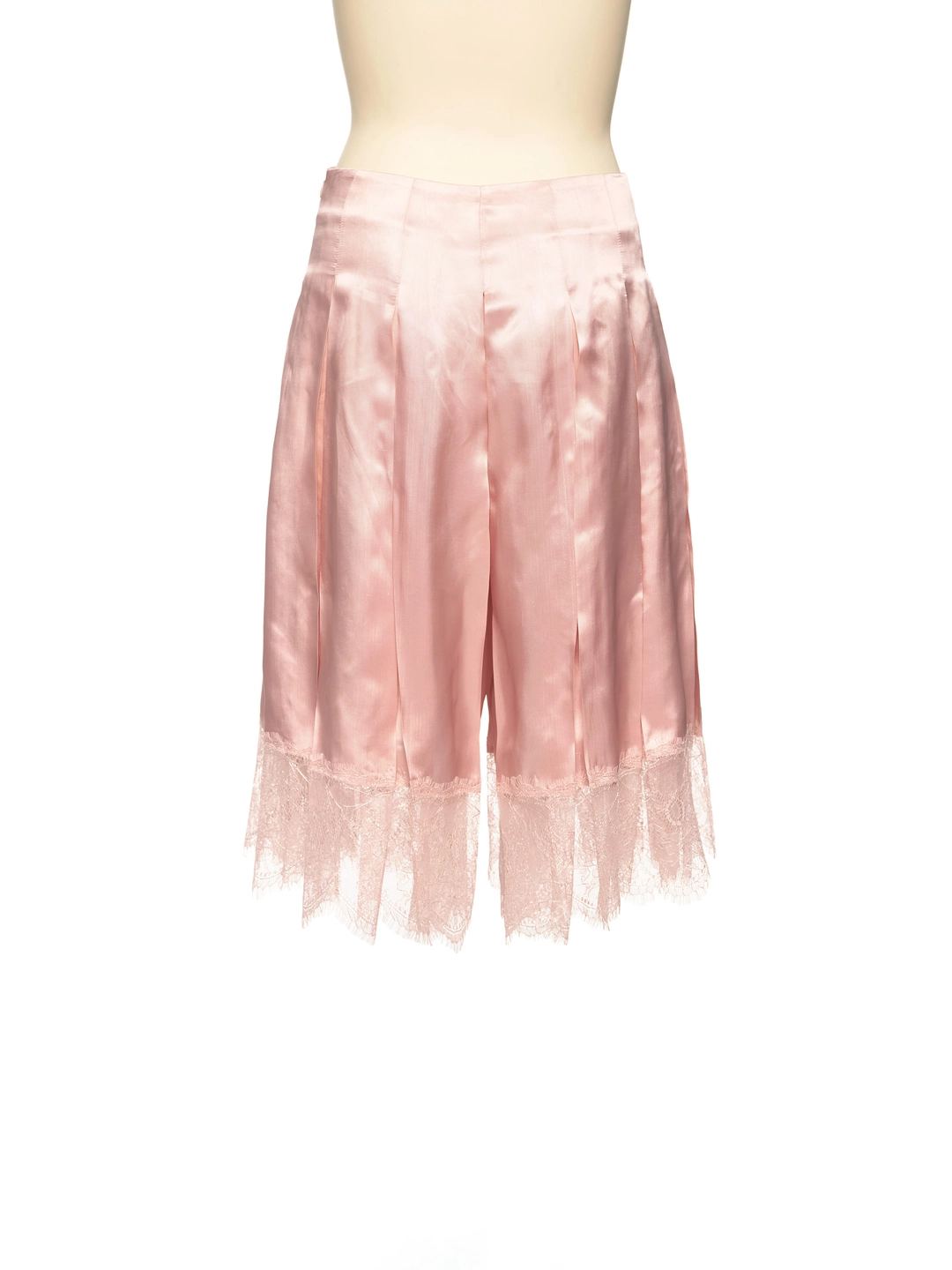 푸쉬버튼 PF26 PINK SATIN LACE BERMUDA PANTS 상품 이미지 3