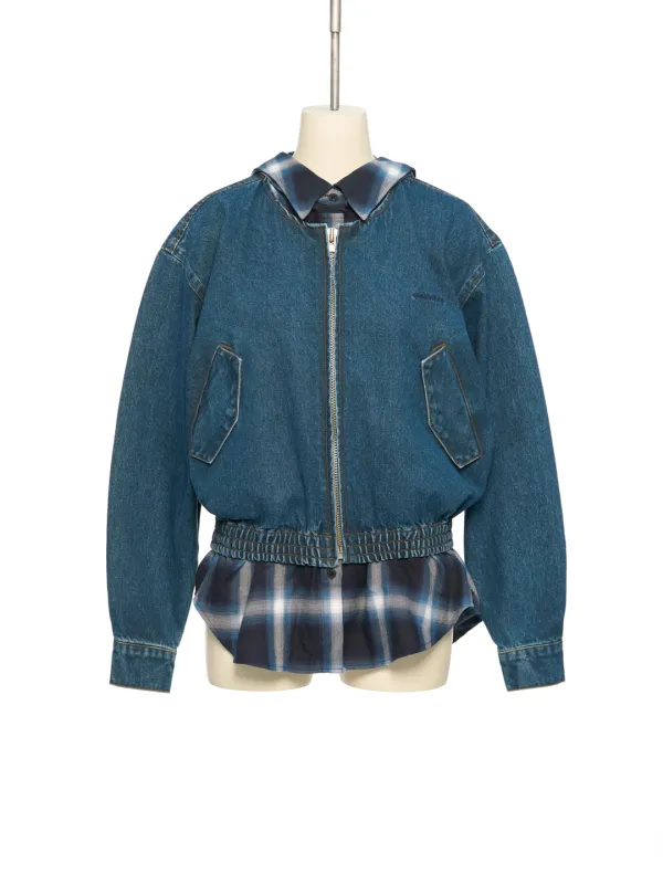 PS26 BLUE SHIRT LAYERED DENIM JUMPER