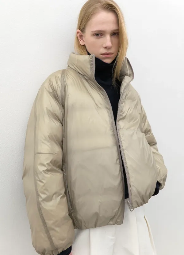 (JP-605)NYLON REVERSIBLE VOLUME DOWN JUMPER