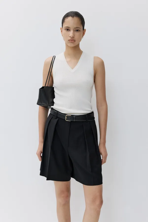 Eira wool silk V neck sleeveless KN