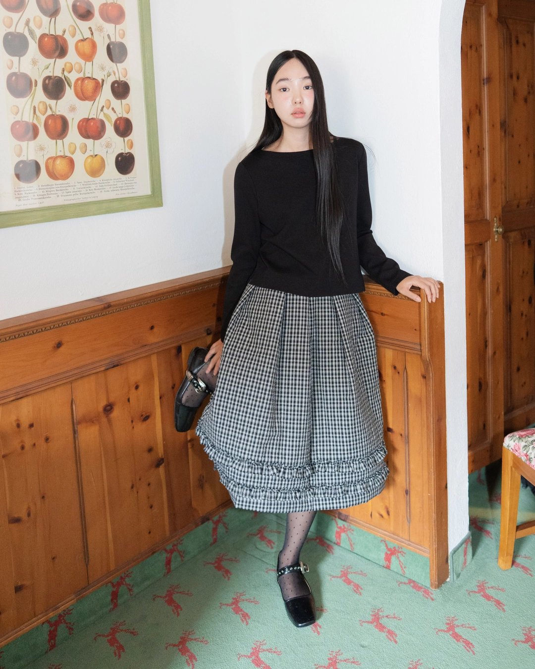 유노이아 millie padded skirt 상품 이미지 2
