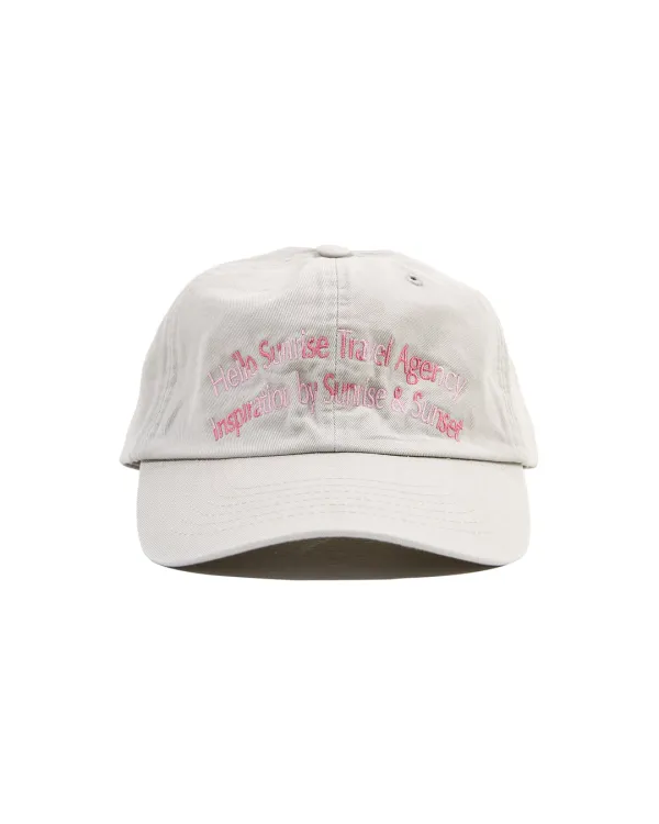 Dot Arch Logo Ball Cap_Warm Gray
