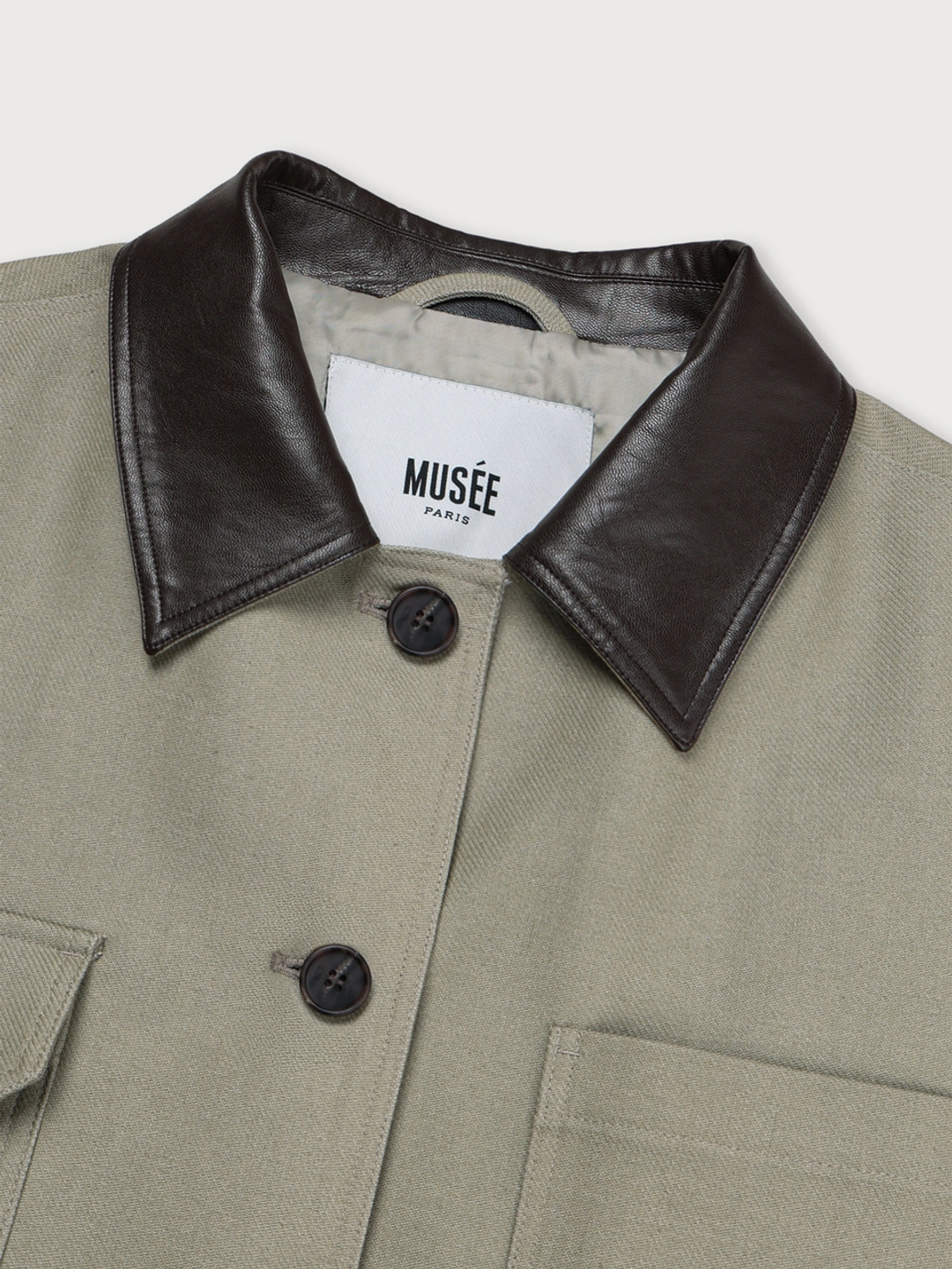 뮤제 FALLET Oversize Work Jacket_Light Khaki 상품 이미지 2
