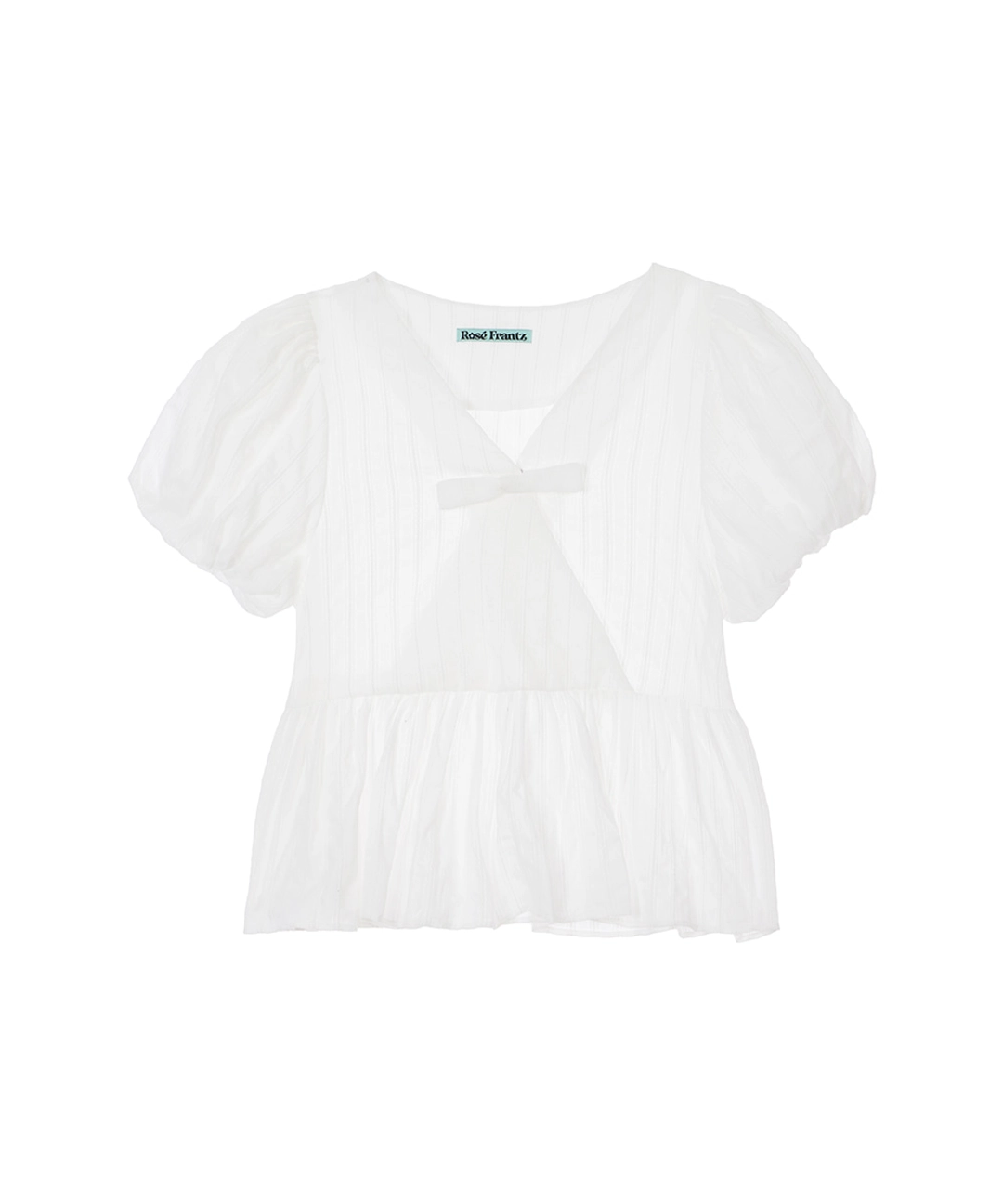로제프란츠 Wrap Pumpkin Blouse [White] 상품 이미지 1