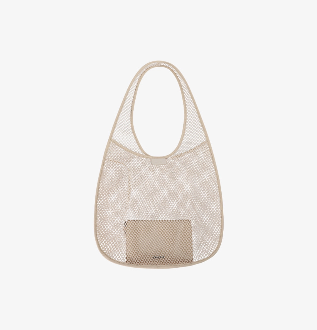 아티드 메쉬 토트백_BEIGE 상품 이미지 3
