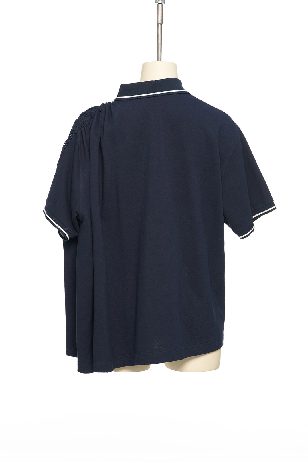 푸쉬버튼 PS26 NAVY ASYMMETRIC PIQUÉ TOP 상품 이미지 2