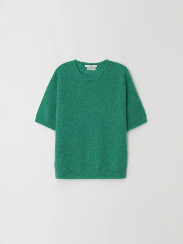 Sienna half sleeve knit_verdure green