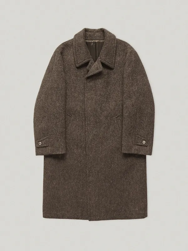 Gavin Alpaca Coat Brown