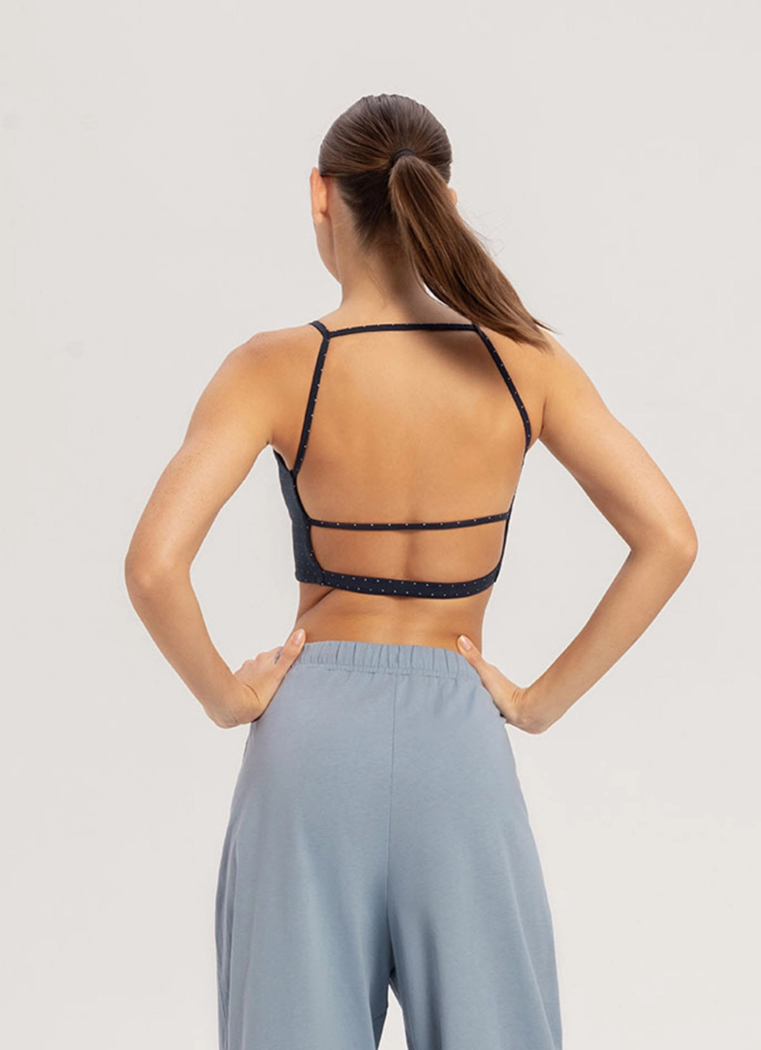부디무드라 String trio bra top #2_dotted_Navy Multi 상품 이미지 3