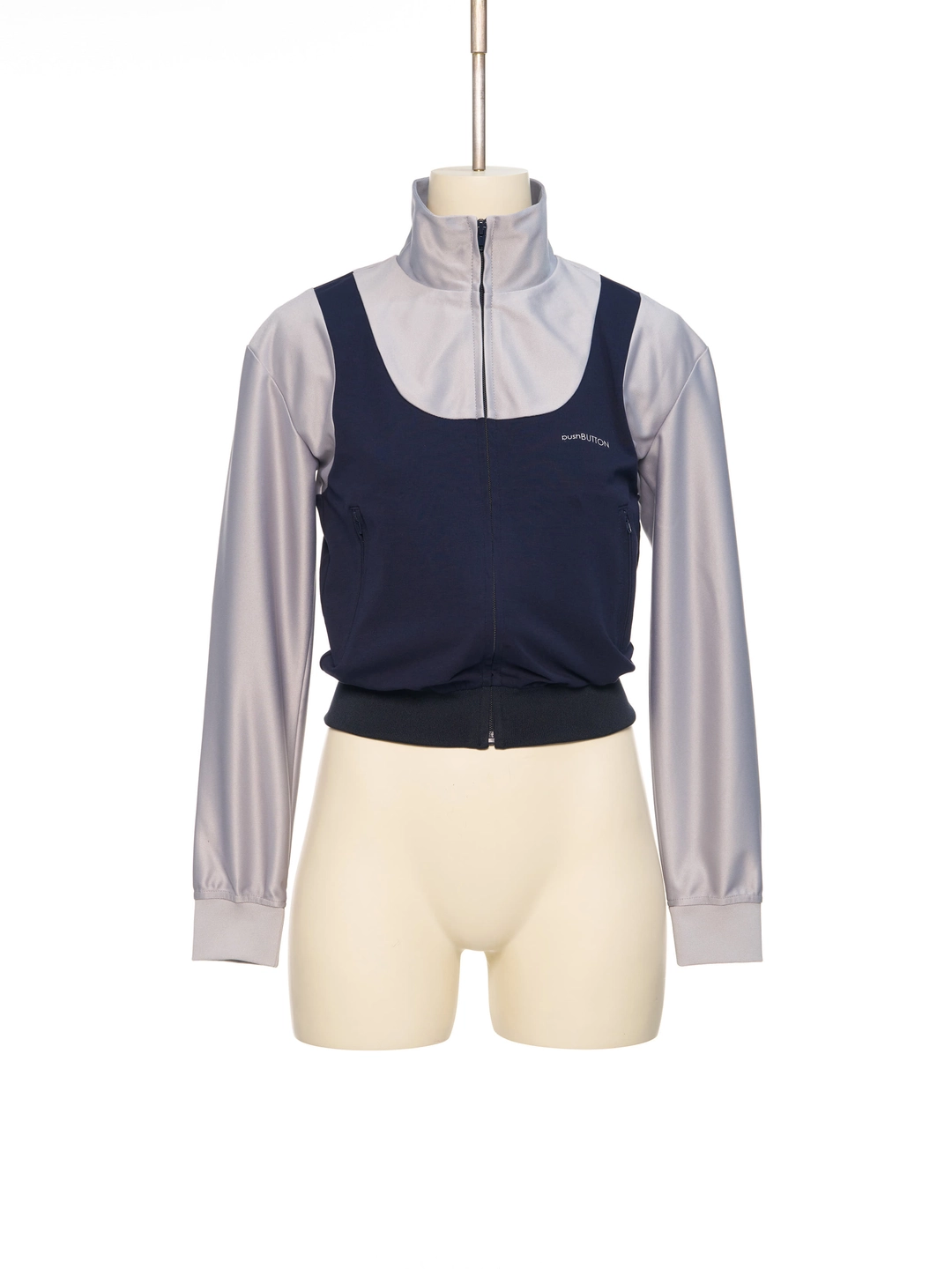 푸쉬버튼 SS26 GRAY LAYERED SLEEVELESS TRACK TOP 상품 이미지 1