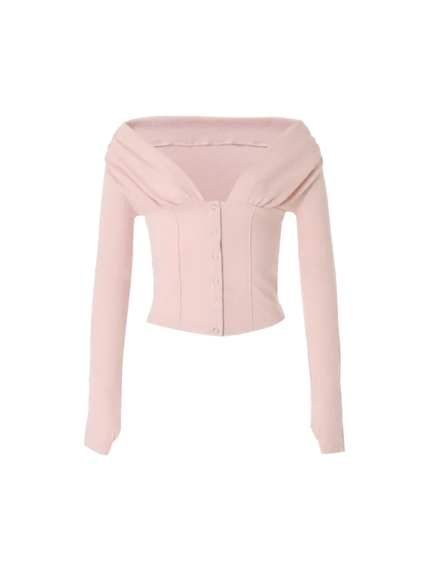 [수지 착용] Rhea cardigan (Pink)