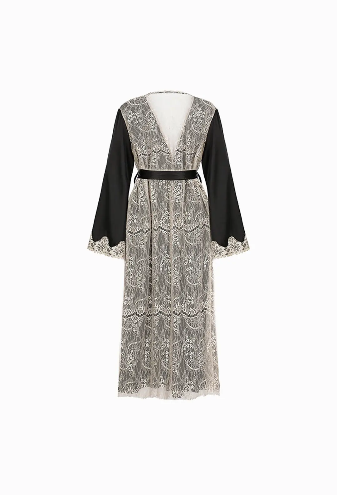 그레이스유 [GRACE SLIP] Long Robe (Black) 상품 이미지 2