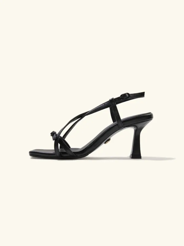 X strap slingback / 빈티지블랙