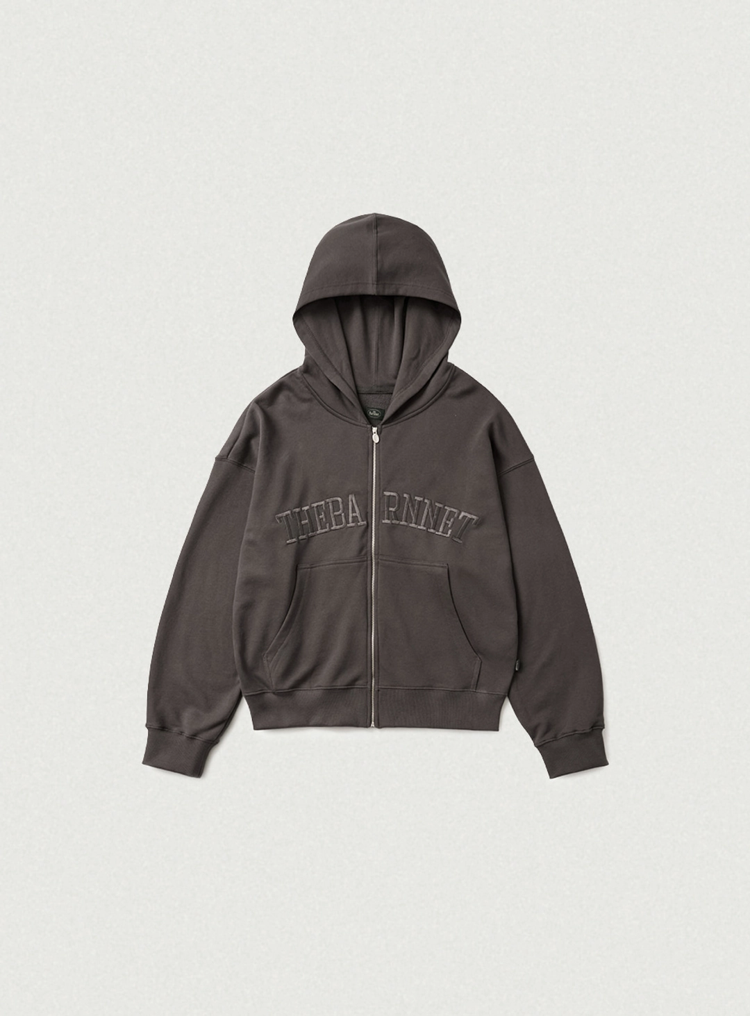 더바넷 Campie Sweat Zip-Up Hoodie Jacket_Charcoal 상품 이미지 1