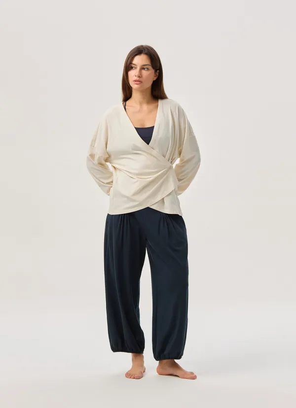 Soft wrap cardigan_Birch