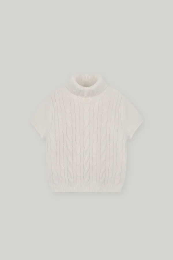 Vanas Cashmere Twist Knit Top