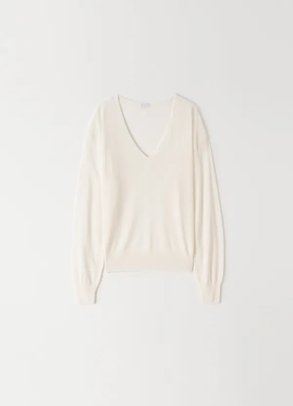 Dia v-neck Knit(Ivory)