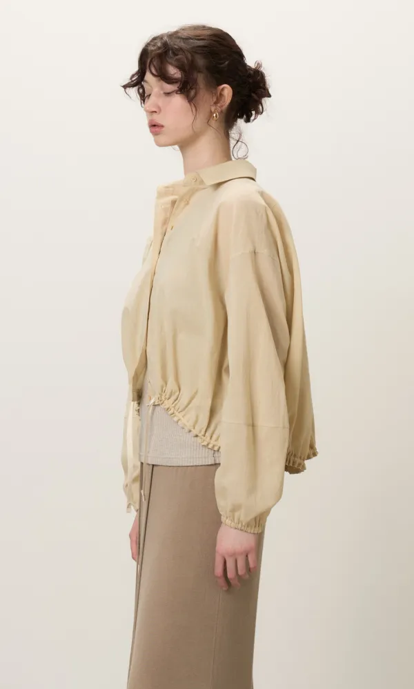 Sheer Volume shirts_Beige