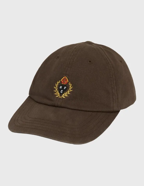 CREST WASHED TWILL CAP / Brown