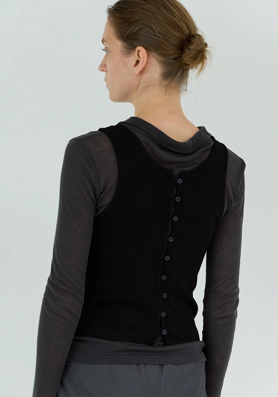 이브세이지 Button top (Black) 상품 이미지 2