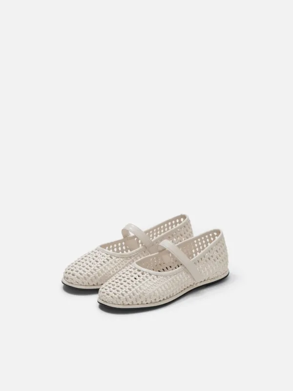 [6/9순차출고]Danghye mary jane shoes Mesh Ivory