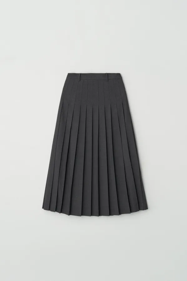 [4th] Maxi Pleats Skirt
