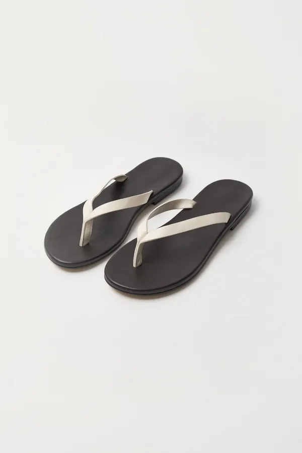2ND / Colette lamb sandals (Chocolate ivory)