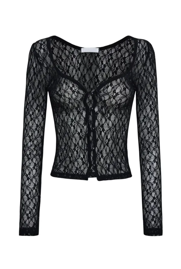 Romantic lace cardigan