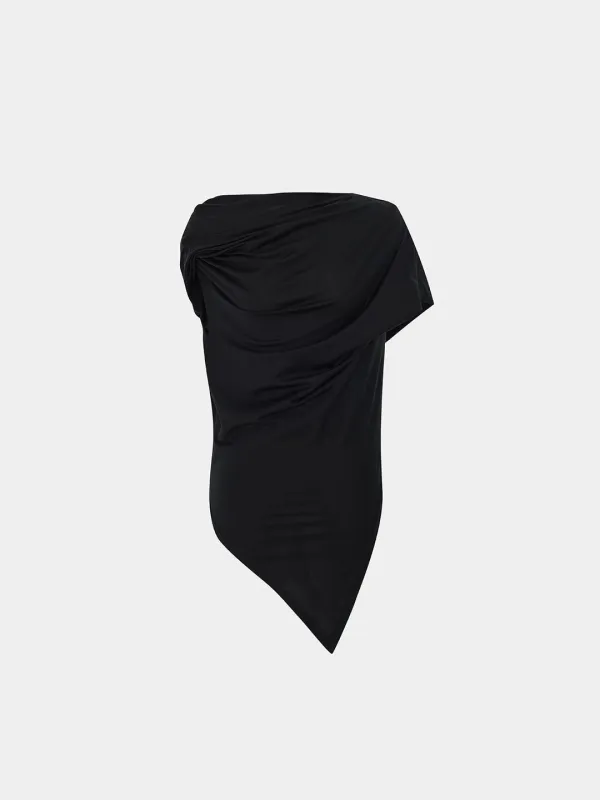 Raon draped asymmetric sleeveless