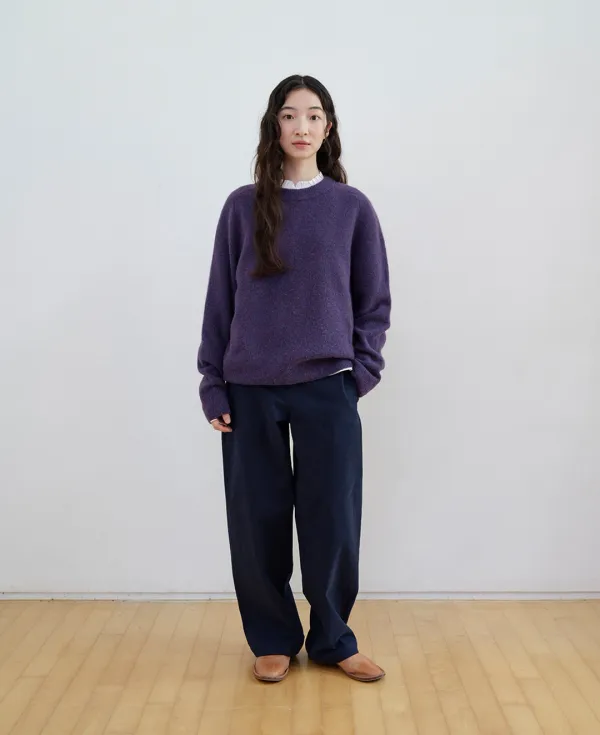Double Back Yak Blend Knit_PURPLE