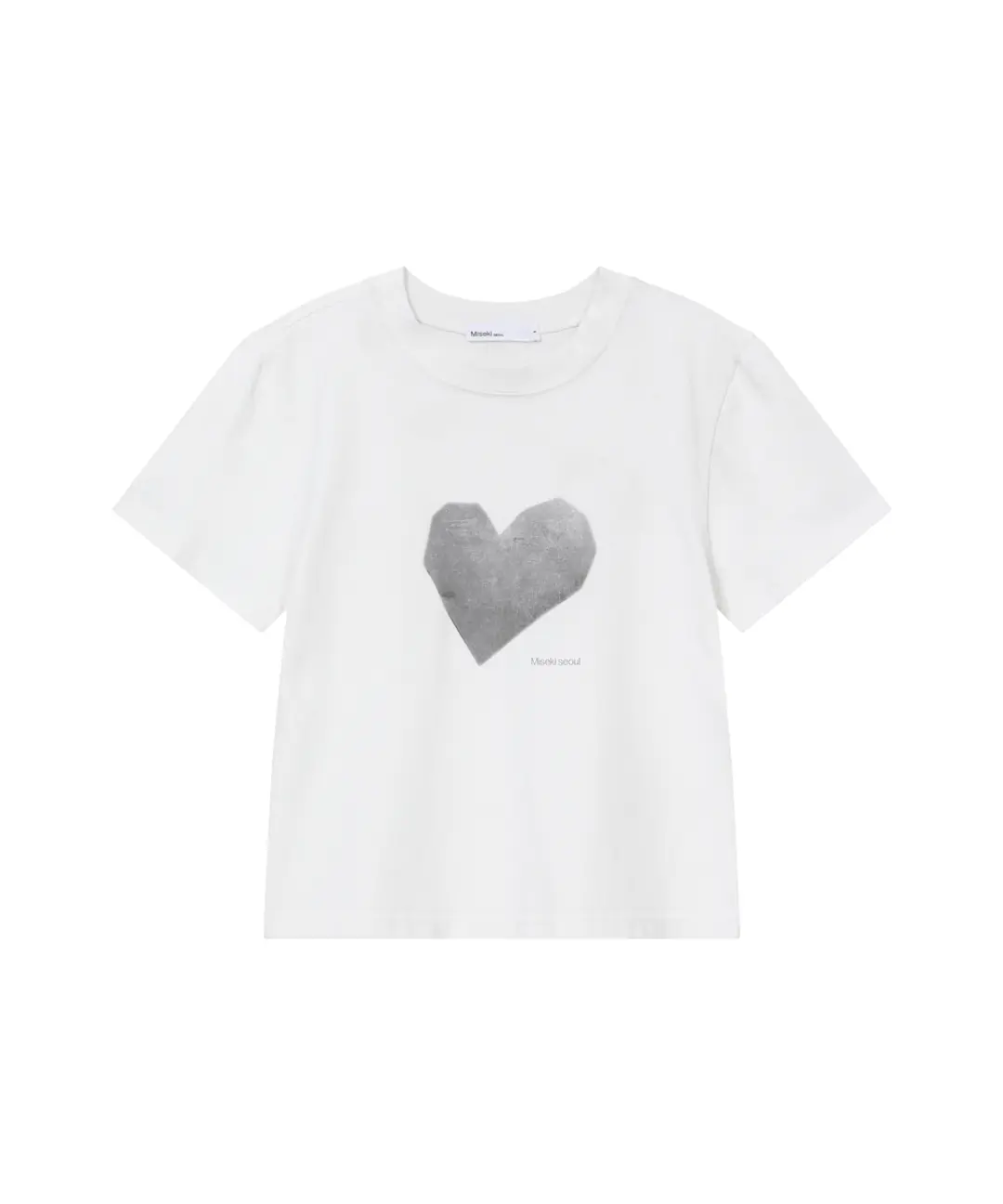 미세키서울 Hearts short sleeves WHITE 상품 이미지 1