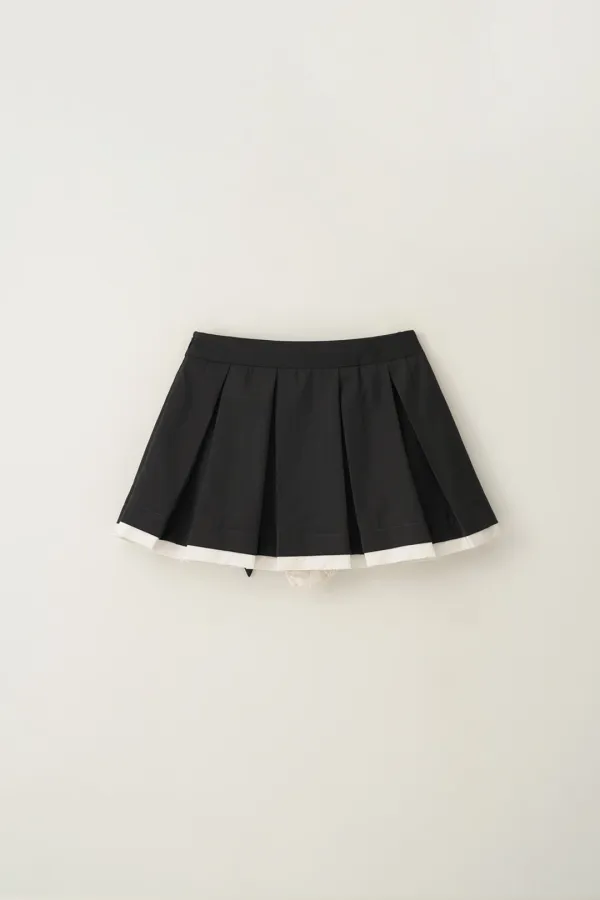[9차]CUPCAKE BACK RIBBON PLEATS SKIRT_TT5S501DK