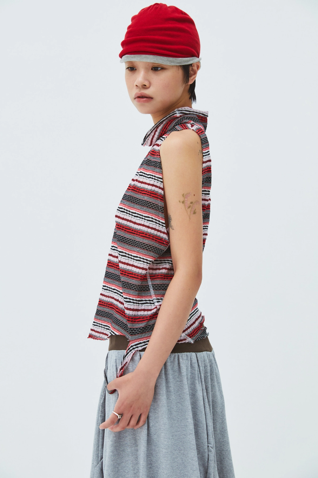 공테잎 LAYERED BEANIE RED 상품 이미지 2