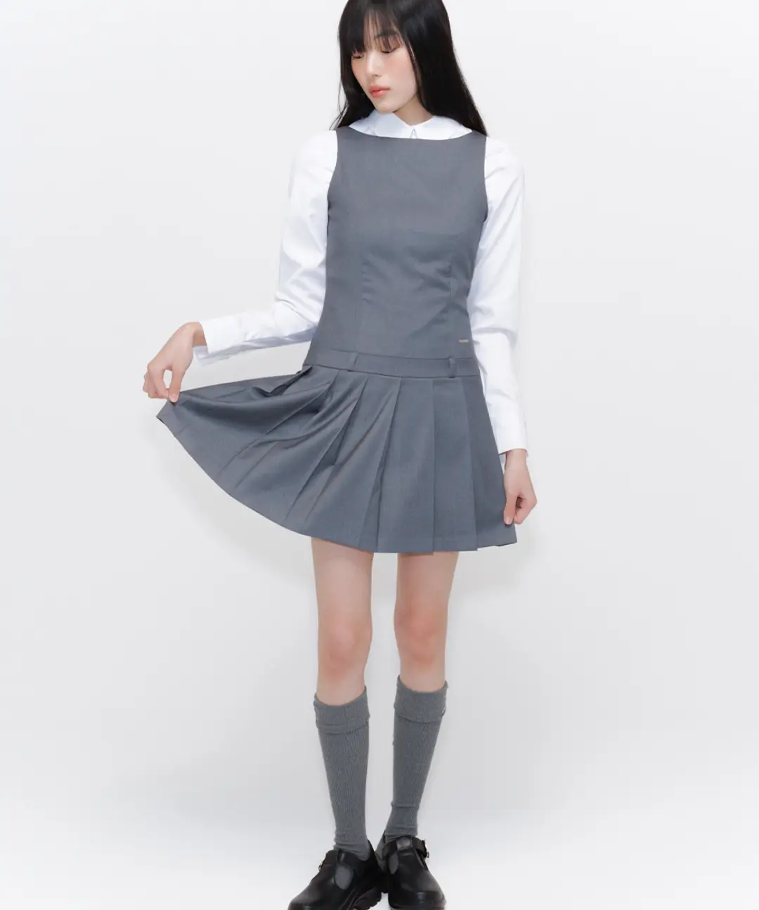 미세키서울 Pleats one piece CHARCOAL 상품 이미지 2