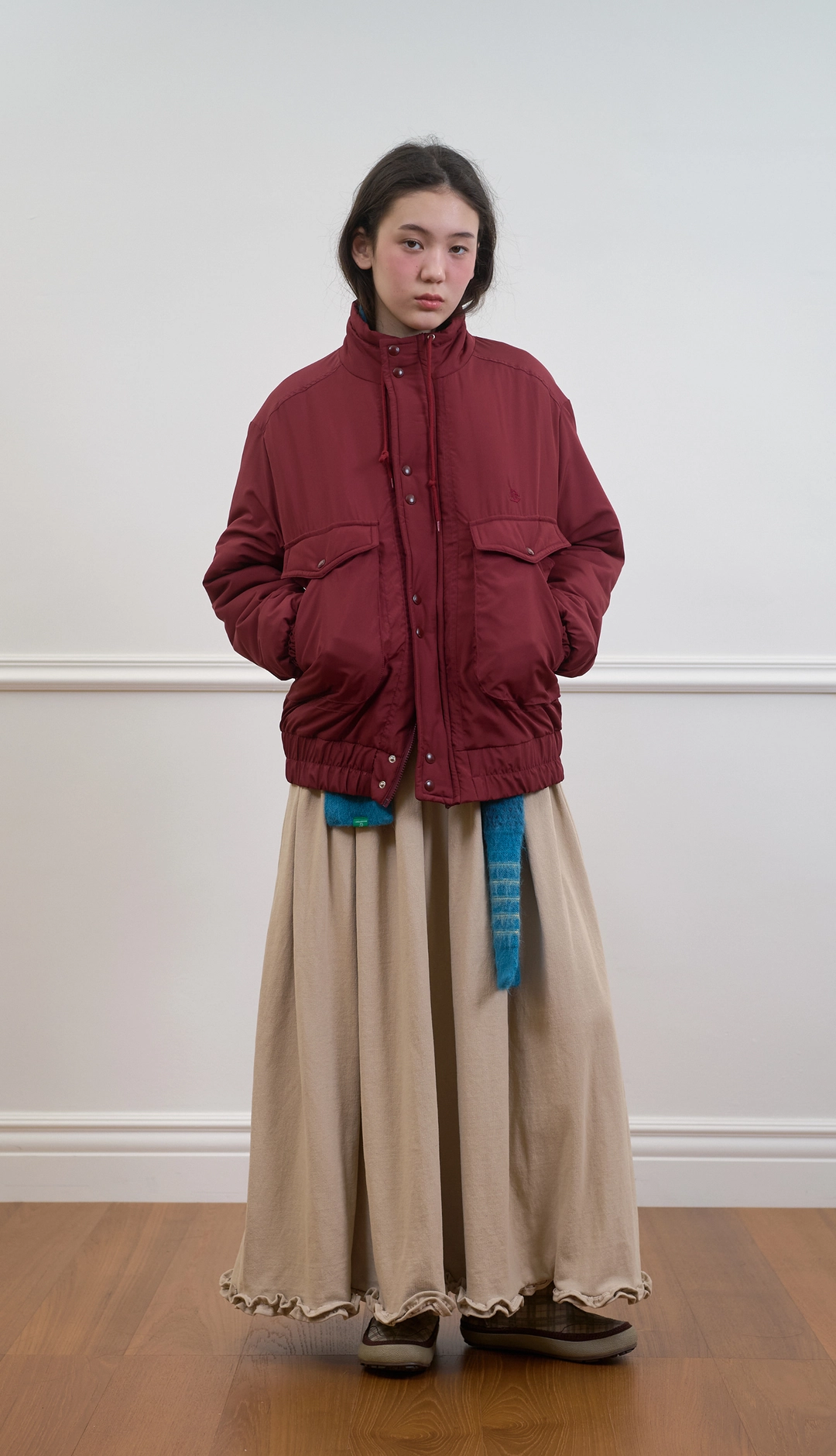 노컨텐츠 278. Pocket Jumper _ Deep Red 상품 이미지 2