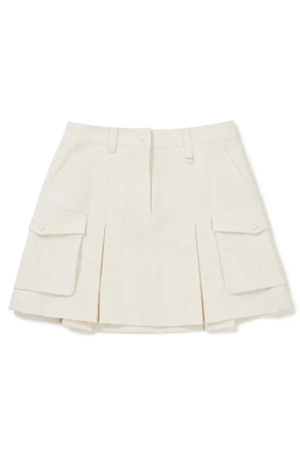 [24SS clove] Cargo Skirt (Cream)