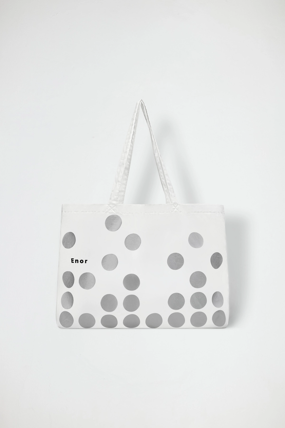 엔오르 SILVER DOT ECO BAG - WHITE 상품 이미지 1