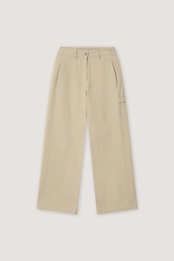 Foss Cotton Pants - Cream