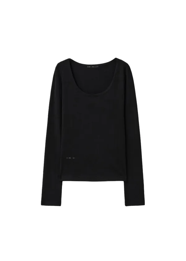 BASIC SKINNY TEE, BLACK