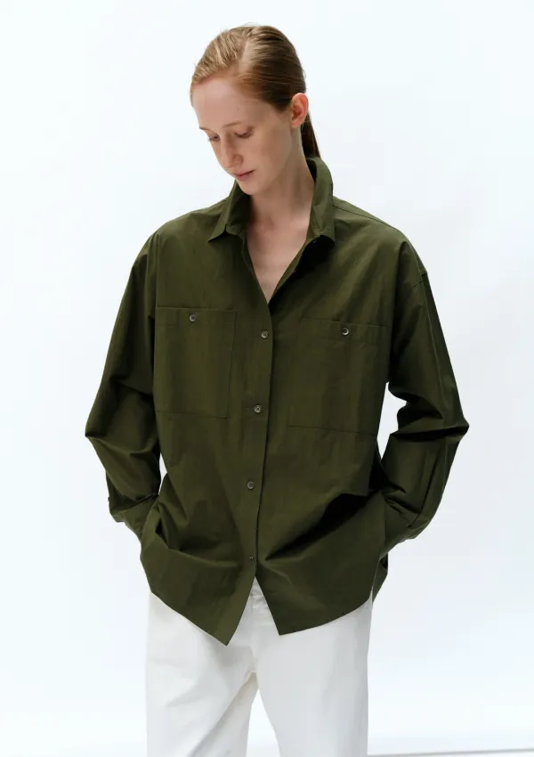 Camus Pocket Shirt in Khaki