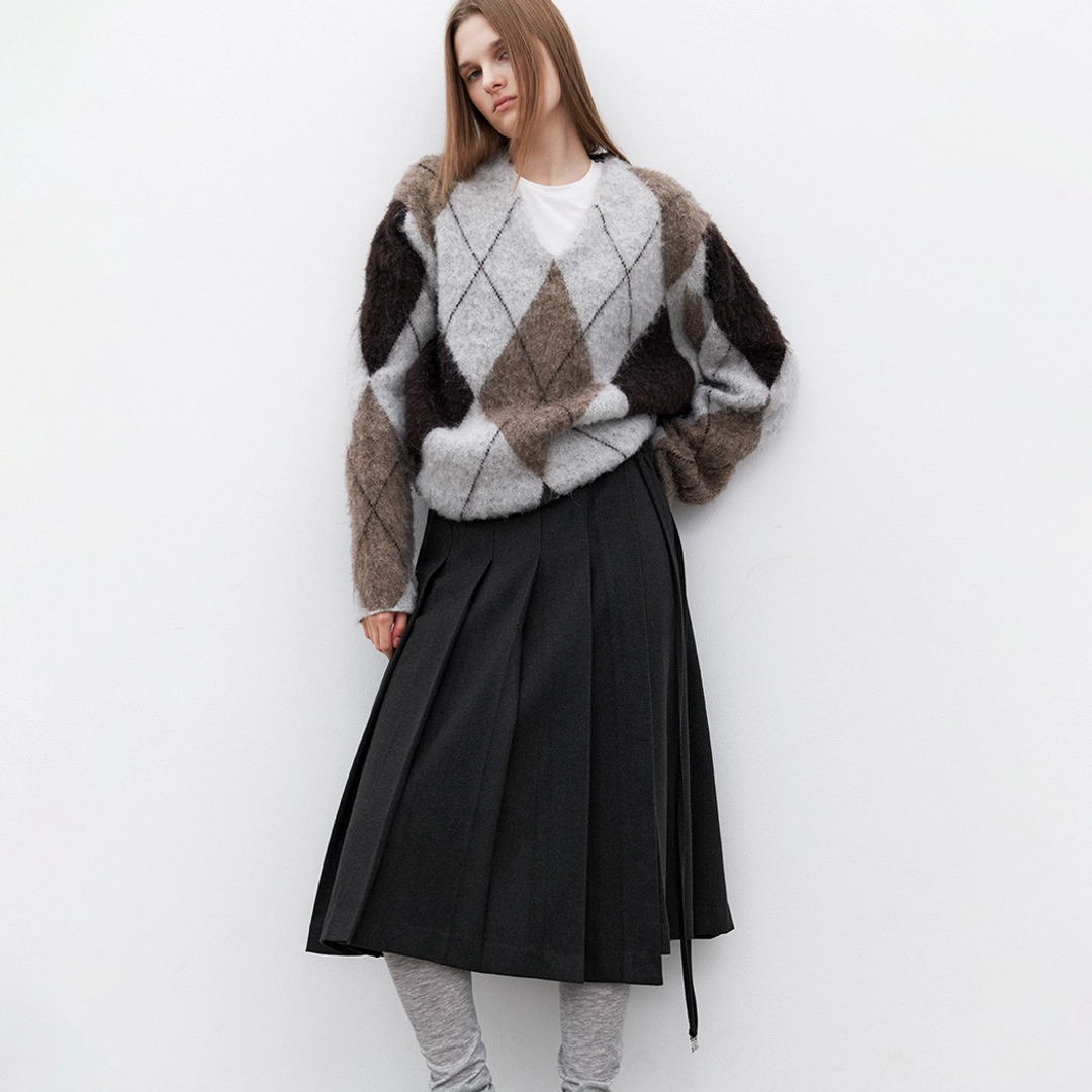 아뜰리에 나인 (SK-5060)REGULAR TUCKED SKIRT 상품 이미지 2