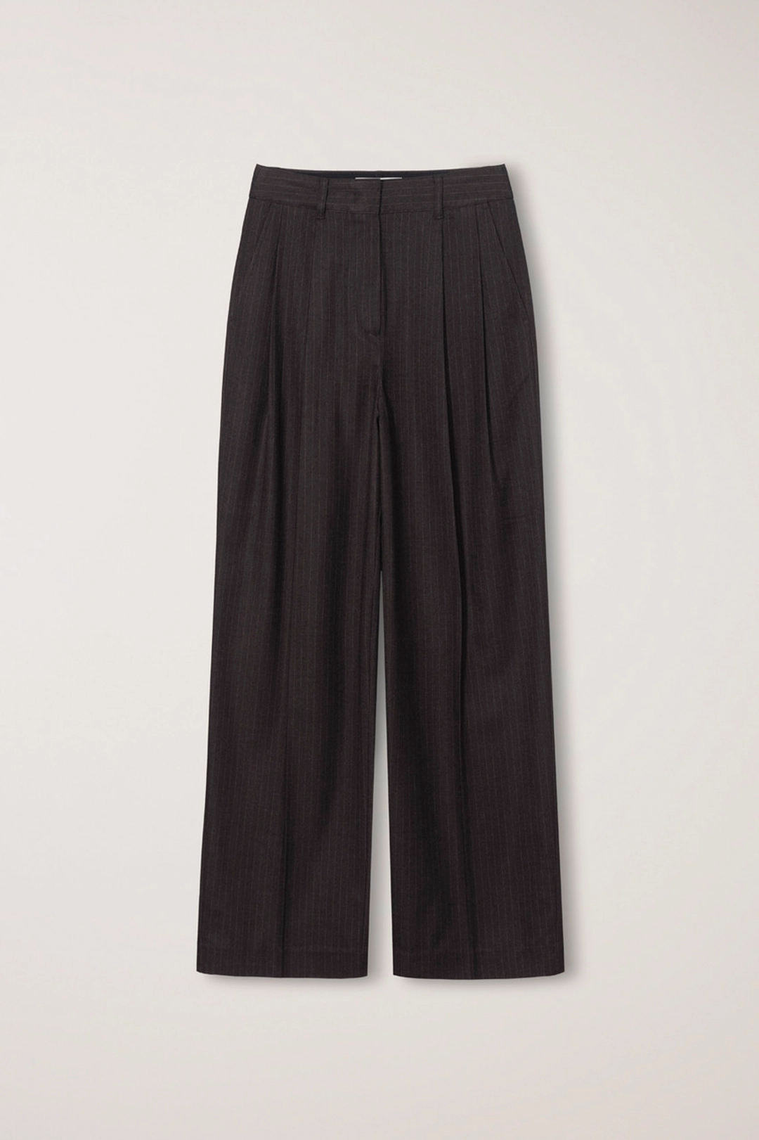던스트 WINTER FLANNEL SLACKS DARK BROWN STRIPE_UDPA6D221W3 상품 이미지 1