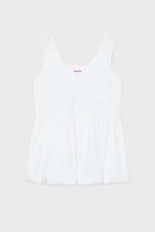 Balloon Mini Dress (White)