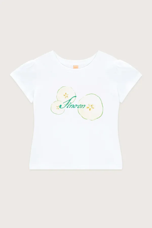 Fresh Lime Puff T-Shirt (White)