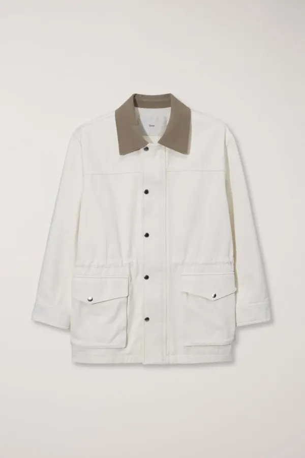 UNISEX VINTAGE HALF WORK JACKET CREAM_UDJU5A109CR