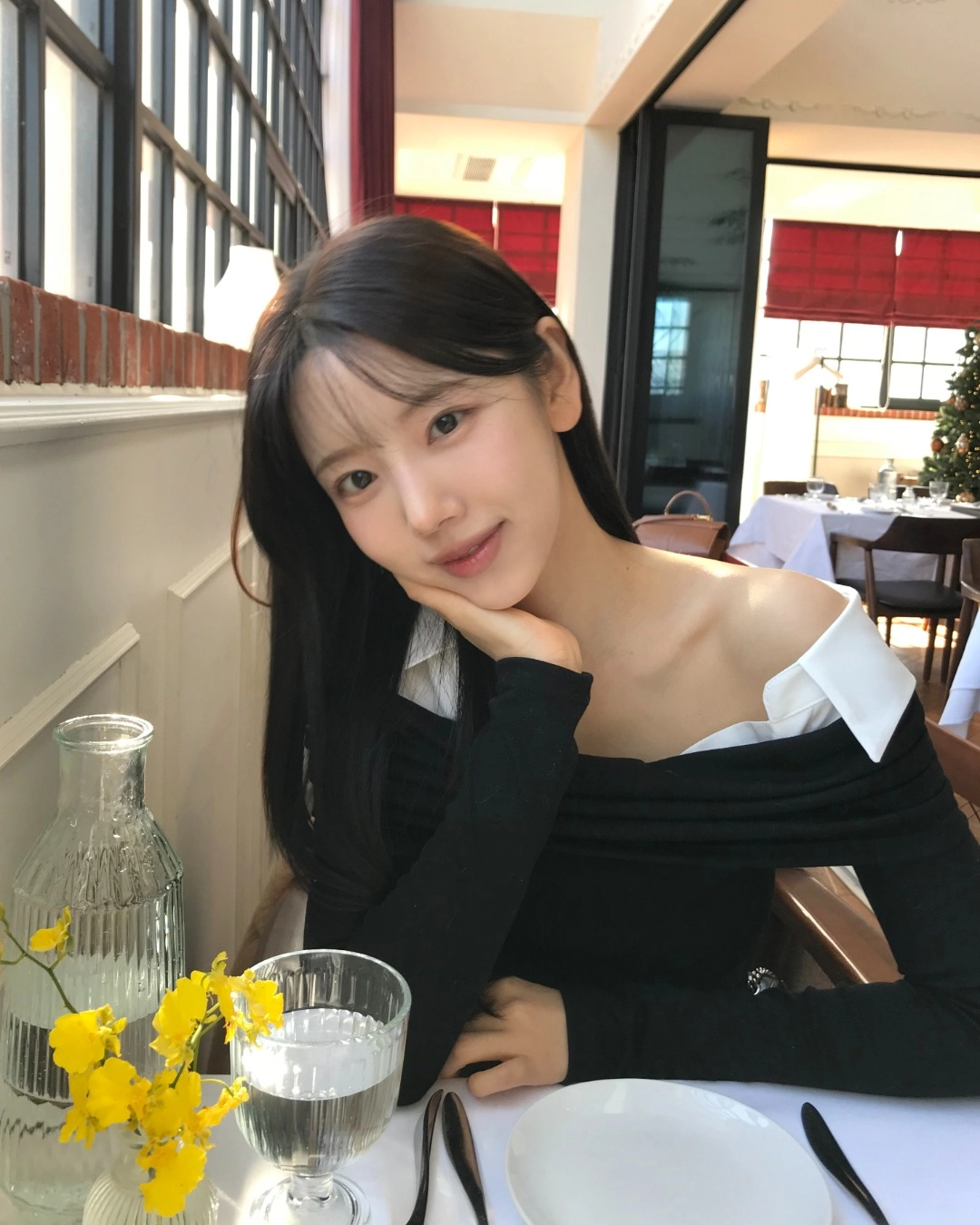낫유어로즈 @_hwoniiiLily top (Black) 상품 이미지 1