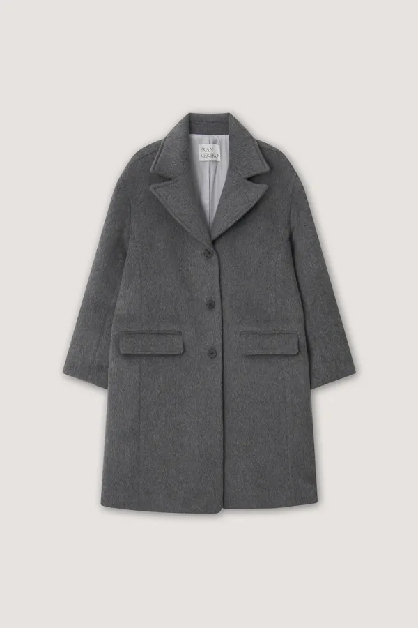 Berlin Wool Coat - Charcoal