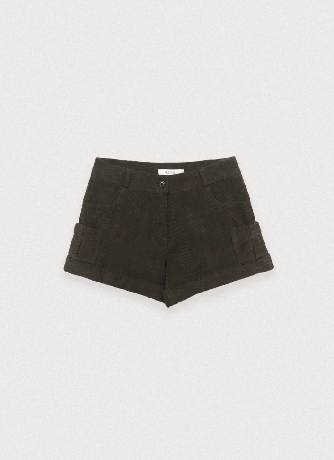포에토 [3rd] Corduroy fold shorts - brown 상품 이미지 3