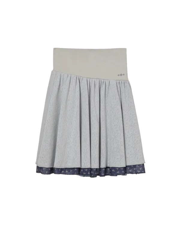 LAYERED SKIRT [GREY]