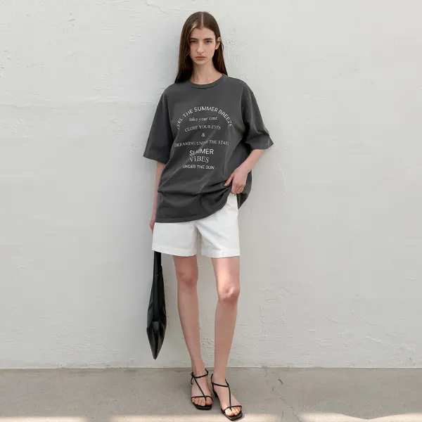(T-7044)VINTAGE TIME BOXY TEE